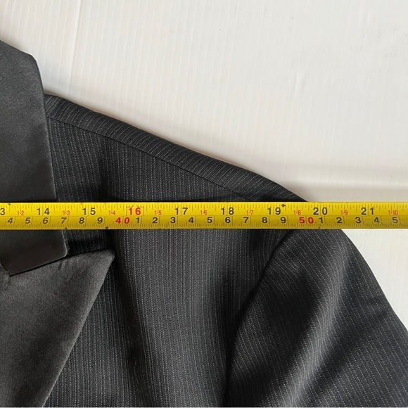 ZARA PINSTRIPE SUIT JACKET LIMITED EDITION BLACK SIZE 42  | 6774/023/800 - Picture 5 of 16